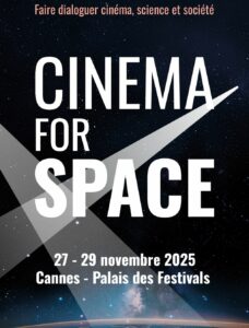 Affiche du Festival Cinema for Space en partenariat avec la Fondation de l'Espace