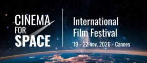 Bannière pour le festival Cinema For Space de la Fondation de l'Espace