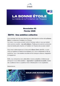 Visuel de la Newsletter n°2 de la fondation de l'espace