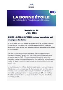 Couv de la Newsletter de la Fondation de l'Espace 6