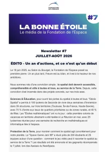 Couv - LA BONNE ETOILE - 7 - newsletter de la fondation de l'Espace
